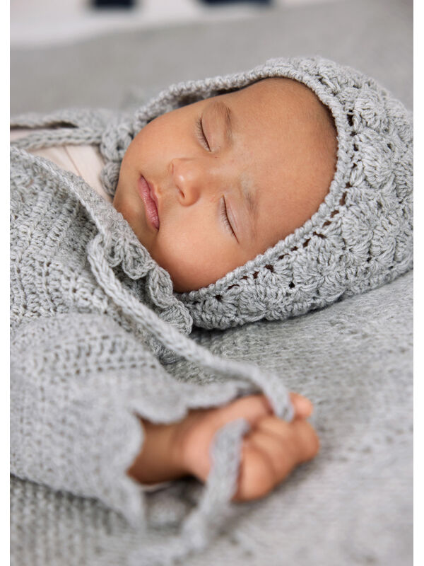 Lana Grossa HEKLET LUE Cool Wool Baby - Hekleopskrift (DK)