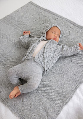 HEKLET JAKKE Cool Wool Baby - Hekleopskrift (DK) fra Lana Grossa