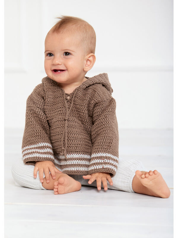 Lana Grossa HOODIE Soft Cotton - Strikkeoppskrift (SE)