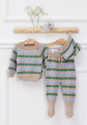SLÅ-OM-JAKKE Cool Wool Baby - Strikkeoppskrift (DK) fra Lana Grossa