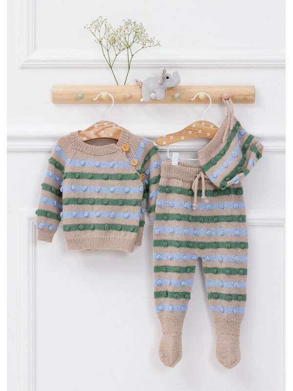 Lana Grossa SLÅ-OM-JAKKE Cool Wool Baby - Strikkeoppskrift (DK)