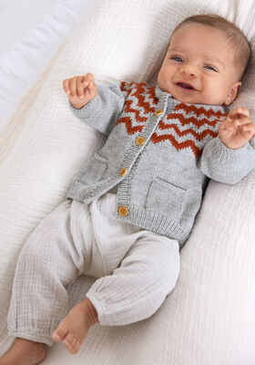 JAKKE Cool Wool Baby - Strikkeoppskrift (DK) fra Lana Grossa