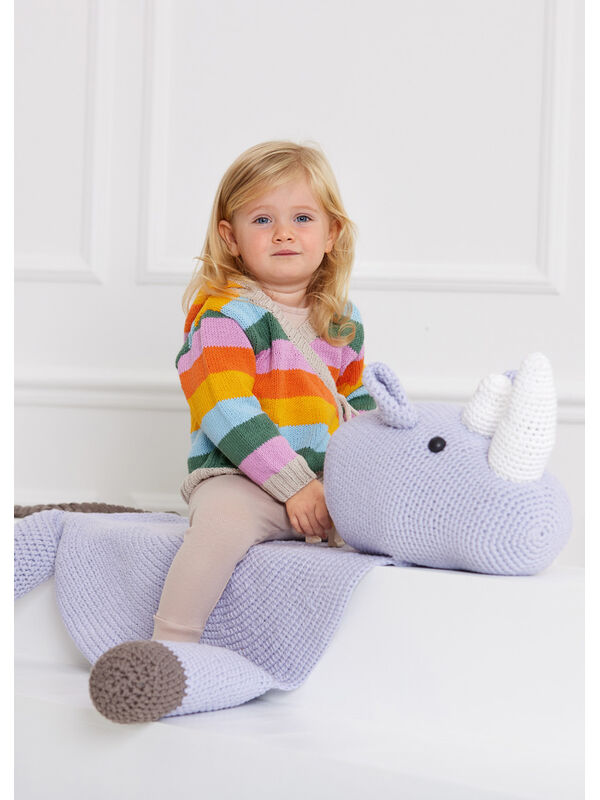 Lana Grossa NESHORN PLAID Organico - Strikkeoppskrift (DK)
