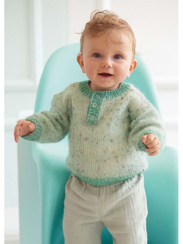 Lana Grossa GENSER Natural Superkid Tweed & Ecopuno - Strikkeoppskrift (DK)
