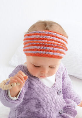 PANNEBÅND Cool Wool Baby - Strikkeoppskrift (DK) fra Lana Grossa