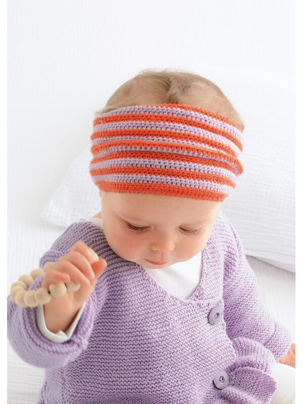 Lana Grossa PANNEBÅND Cool Wool Baby - Strikkeoppskrift (DK)