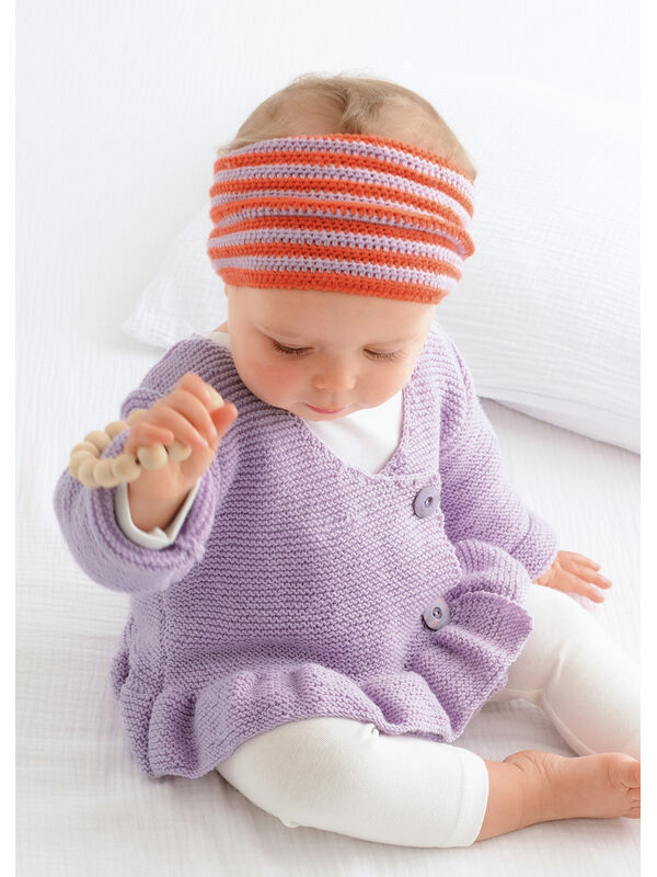 Lana Grossa SLÅ-OM-JAKKE Cool Wool Baby - Strikkeoppskrift (DK)
