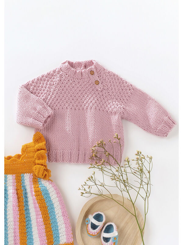 Lana Grossa GENSER Soft Cotton Big - Strikkeoppskrift (DK)