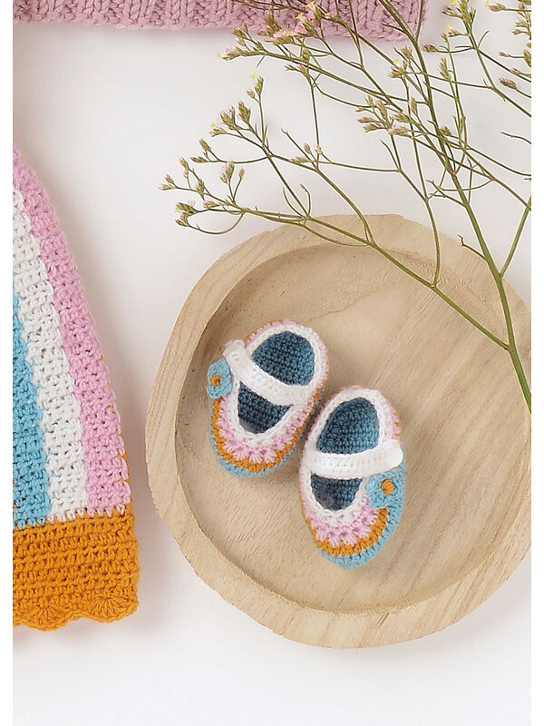 Lana Grossa TØFLER Cool Wool Baby - Strikkeoppskrift (DK)