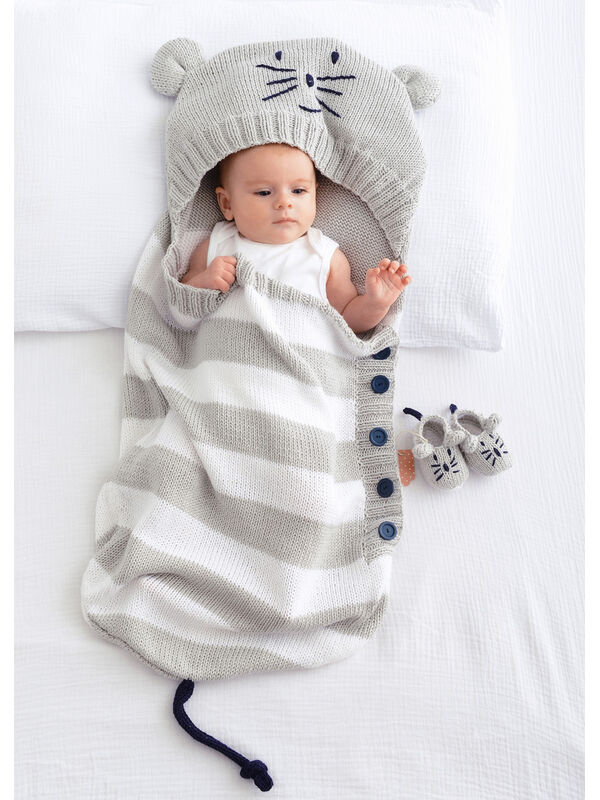 Lana Grossa SOVEPOSE Soft Cotton - Strikkeoppskrift (DK)