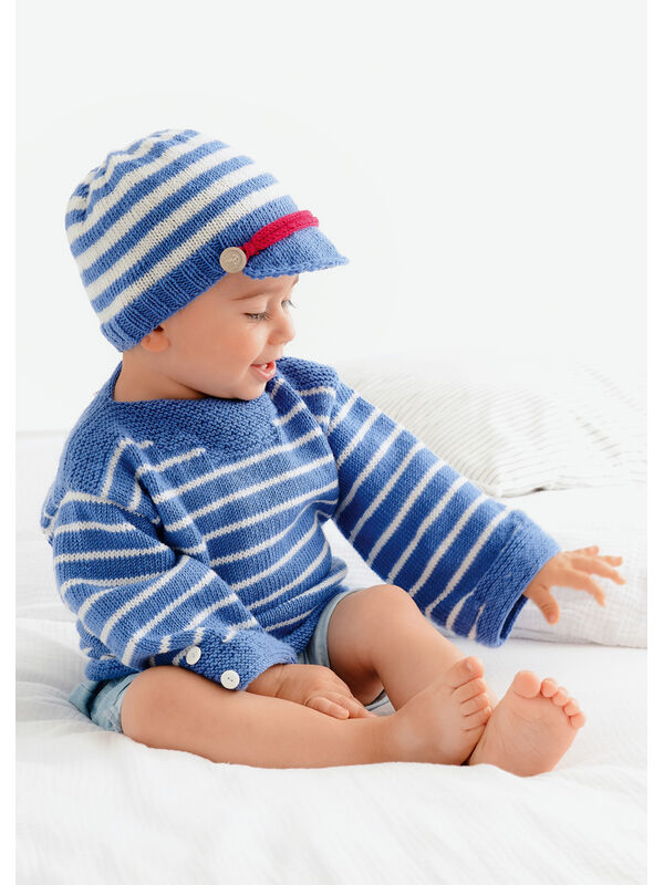 Lana Grossa GENSER Cool Wool Baby - Strikkeoppskrift (DK)