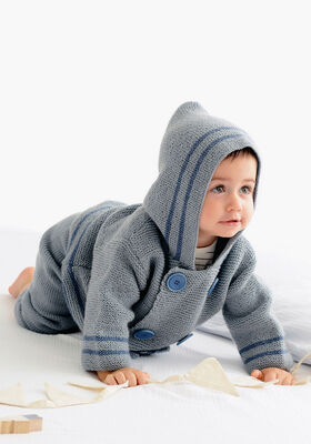 JAKKE Cool Wool Baby - Strikkeoppskrift (DK) fra Lana Grossa