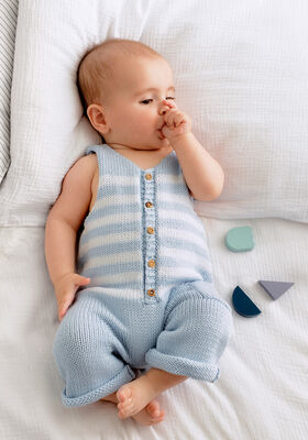 ROMPER Soft Cotton - Strikkeoppskrift (DK) fra Lana Grossa