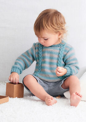 PULLOVER Cool Wool Baby - Strikkeoppskrift (DK) fra Lana Grossa