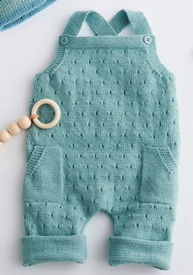 DUNGAREES Cool Wool Baby - Strikkeoppskrift (DK) fra Lana Grossa