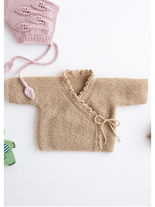 Lana Grossa JAKKE Cool Wool Baby - Strikkeoppskrift (DK)