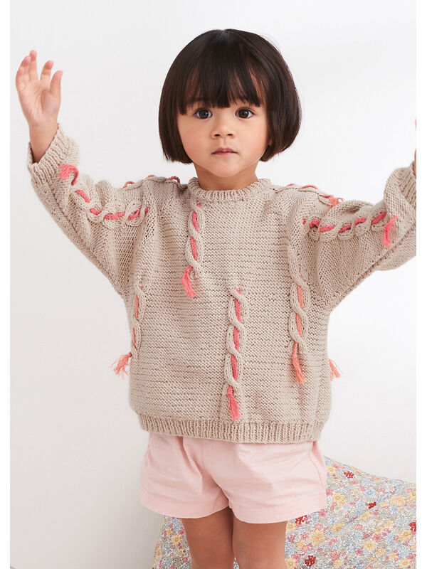 Lana Grossa PULLOVER Elastico - Strikkeoppskrift (DK)