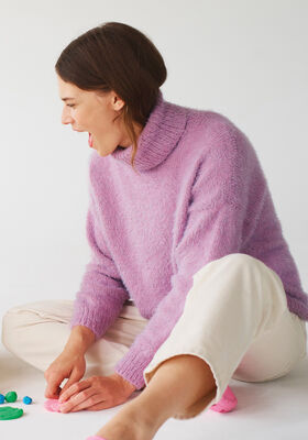 PULLOVER Per Fortuna & Cool Wool Lace - Strikkeoppskrift (SE) fra Lana Grossa