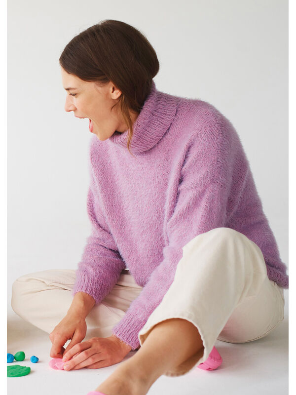 Lana Grossa PULLOVER Per Fortuna & Cool Wool Lace - Strikkeoppskrift (SE)