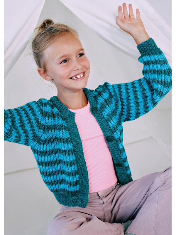 Lana Grossa CARDIGAN Alta Moda Cotolana - Strikkeoppskrift (SE)