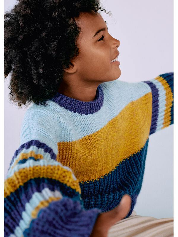 Lana Grossa PULLOVER Cool Merino Big - Strikkeoppskrift (SE)