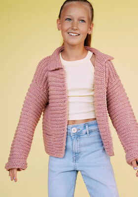 CARDIGAN Cool Merino Big - Strikkeoppskrift (SE) fra Lana Grossa