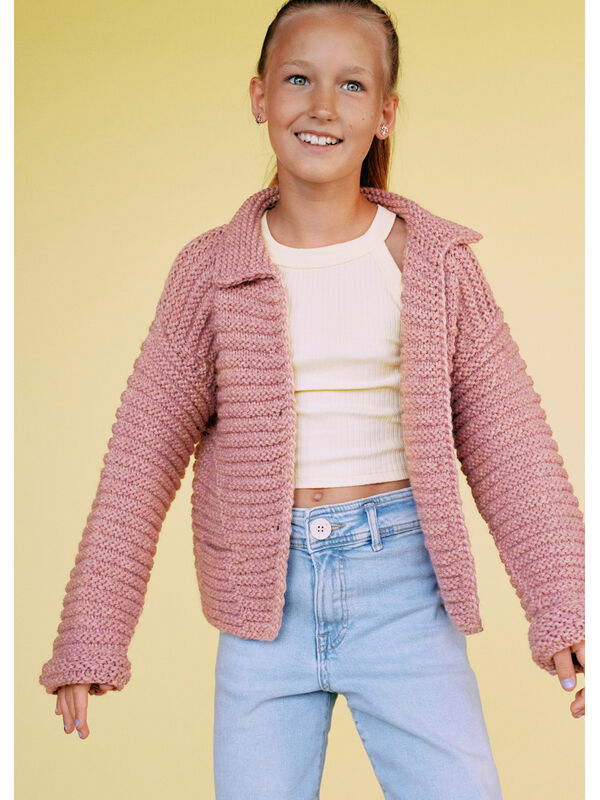 Lana Grossa CARDIGAN Cool Merino Big - Strikkeoppskrift (SE)