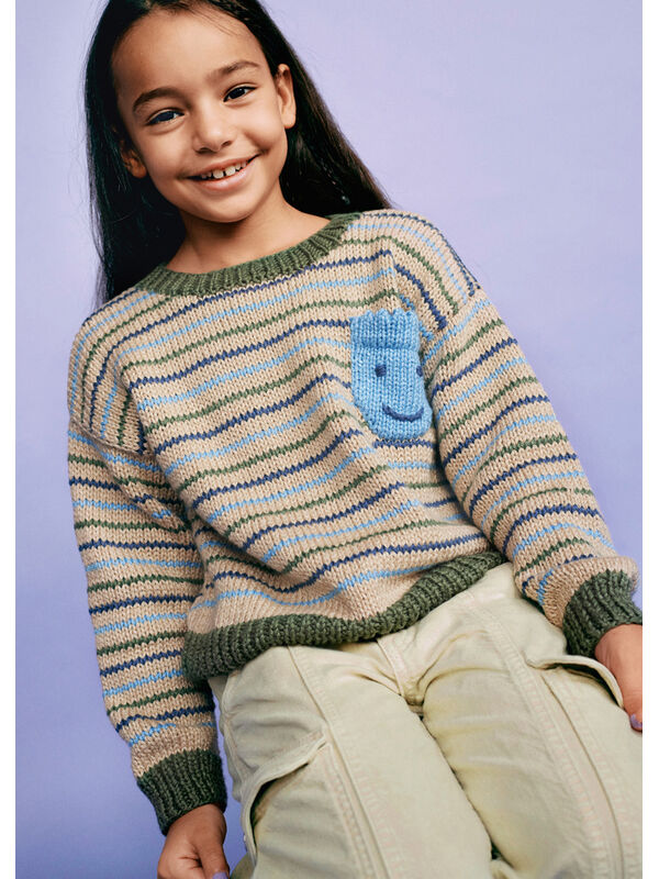 Lana Grossa PULLOVER Puro Vegano - Strikkeoppskrift (SE)