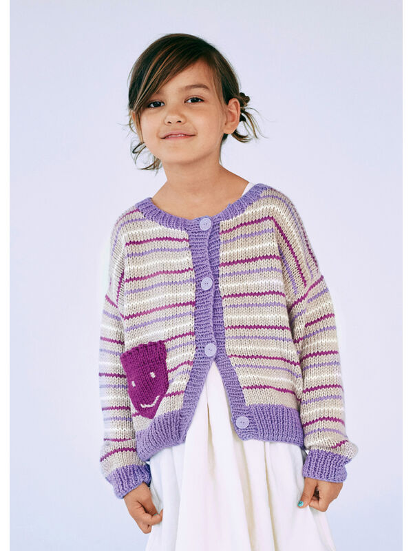 Lana Grossa CARDIGAN Puro Vegano - Strikkeoppskrift (SE)