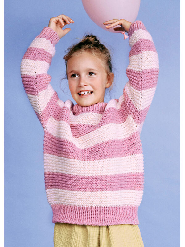 Lana Grossa PULLOVER Mille II - Strikkeoppskrift (SE)