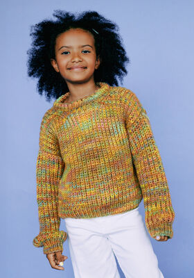PULLOVER Cool Merino Big Color - Strikkeoppskrift (SE) fra Lana Grossa