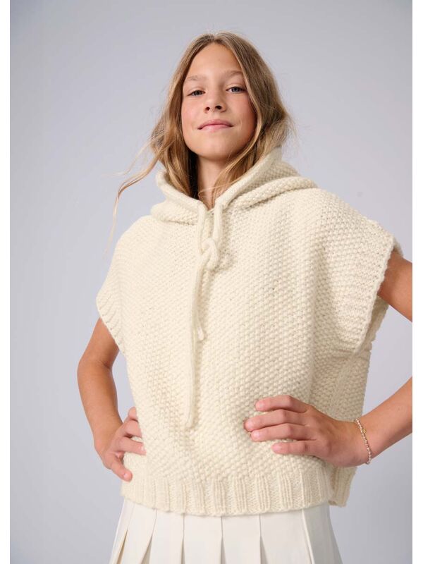 Lana Grossa HOODIE-SLIPOVER Cool Merino Big - Strikkeoppskrift (SE)