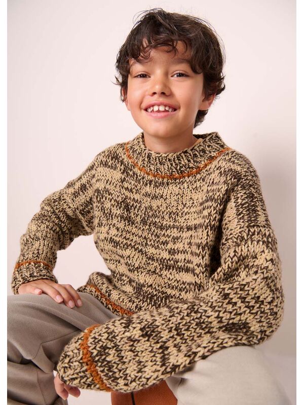Lana Grossa PULLOVER Ecopuno & Cool Merino & Cool Merino Big - Strikkeoppskrift (SE)