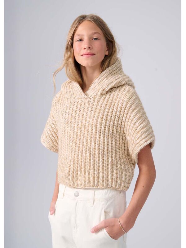 Lana Grossa HOODIE-SLIPOVER Twinny - Strikkeoppskrift (SE)