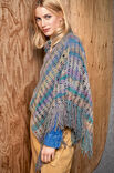 Lana Grossa HÄKELPONCHO MIT FRANSEN Cashmere 16 Fine Degradé - German Edition