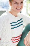 Lana Grossa PULLOVER MED FLETTER OG STRIPER Landlust Sommerseide - Strikkeoppskrift (NO)