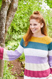 Lana Grossa PULLOVER MED STRIPER Landlust Sommerseide - Strikkeoppskrift (NO)