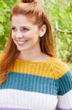 Lana Grossa PULLOVER MED STRIPER Landlust Sommerseide - Strikkeoppskrift (NO)