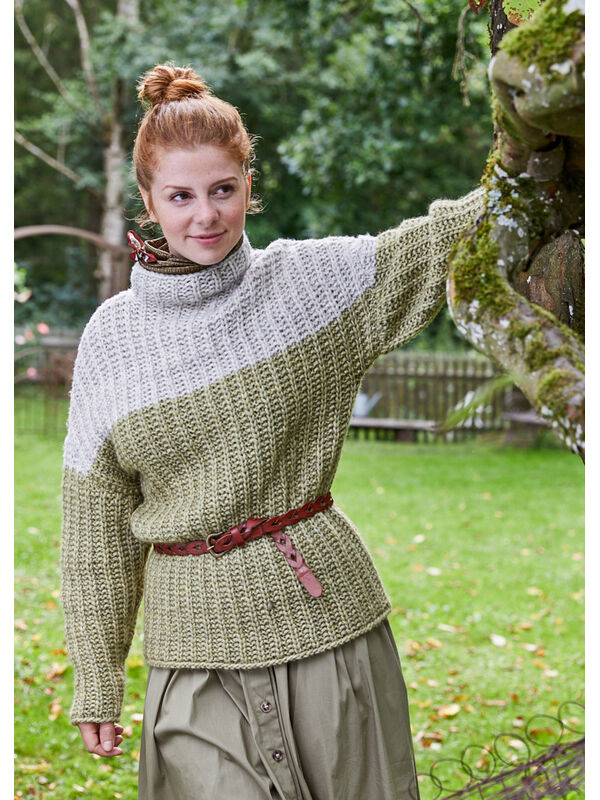 Lana Grossa PULLOVER Landlust Winterwolle - Strikkeoppskrift (NO)