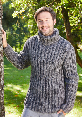 PULLOVER Landlust Winterwolle - Strikkeoppskrift (NO) fra Lana Grossa