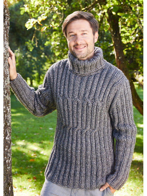 Lana Grossa PULLOVER Landlust Winterwolle - Strikkeoppskrift (NO)