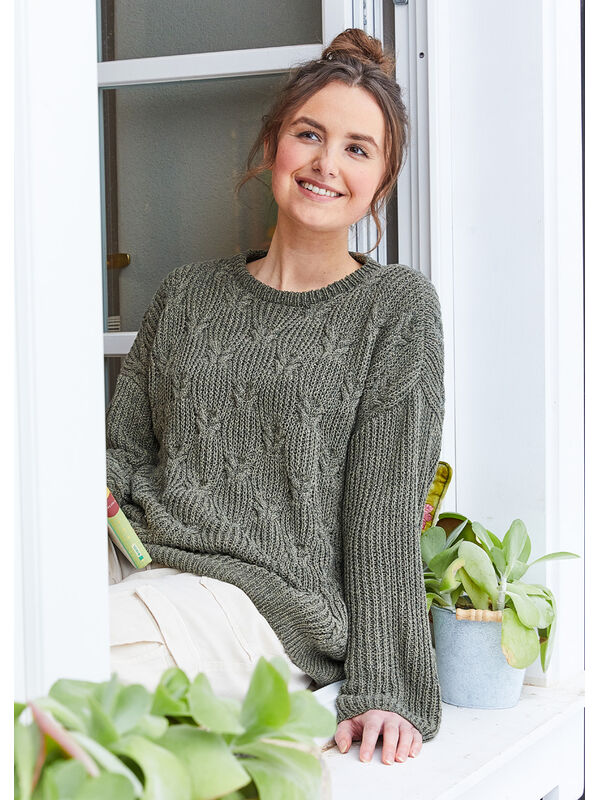 Lana Grossa PULLOVER Landlust Sommerseide - Strikkeoppskrift (SE)