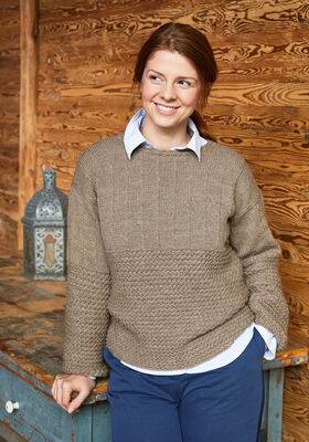 PULLOVER Landlust Alpaka Merino 160 - Strikkeoppskrift (SE) fra Lana Grossa