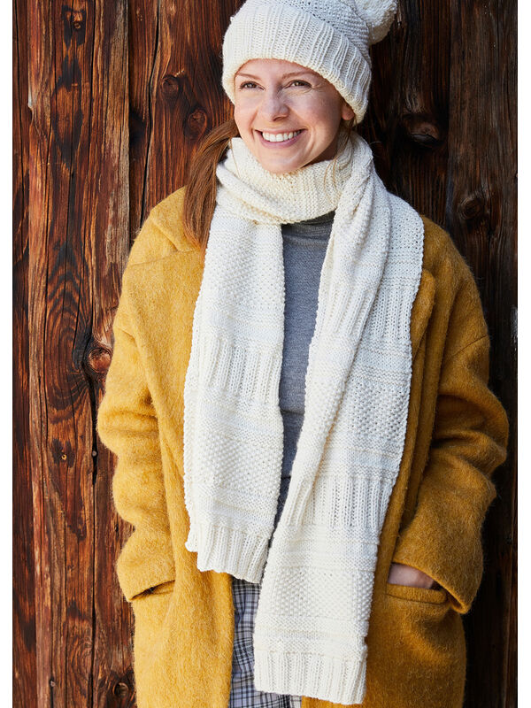 Lana Grossa SKJERF Landlust Alpaka Merino 100 - Strikkeoppskrift (SE)