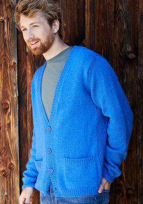 JAKKE (MANN) Landlust Alpaka Merino 100 - Strikkeoppskrift (SE) fra Lana Grossa
