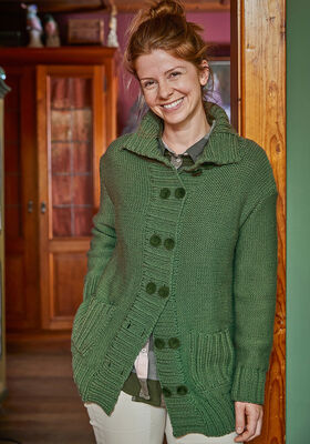 JAKKE (DAM) Landlust Alpaka Merino 160 - Strikkeoppskrift (SE) fra Lana Grossa