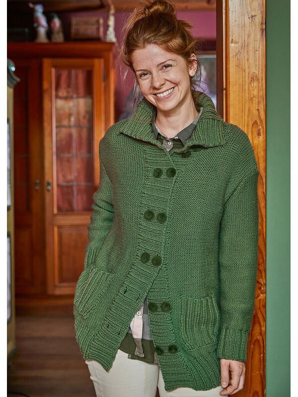 Lana Grossa JAKKE (DAM) Landlust Alpaka Merino 160 - Strikkeoppskrift (SE)