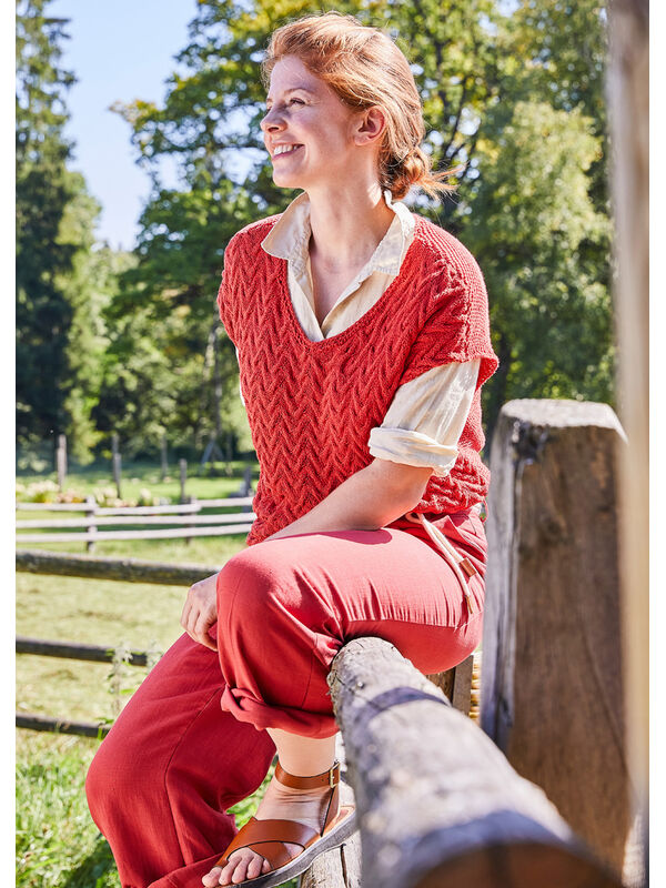 Lana Grossa T-SHIRT Landlust Sommerseide - Strikkeoppskrift (SE)