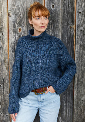 PULLOVER Landlust Winterwolle - Strikkeoppskrift (NO) fra Lana Grossa