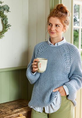 PULLOVER Landlust Alpaka Merino 160 - Strikkeoppskrift (SE) fra Lana Grossa
